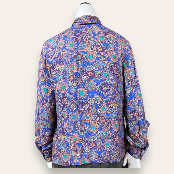 1980s professional purple Pendleton Button up size 10 - Picture 5 of 7